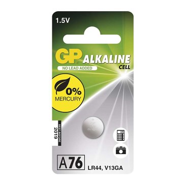 šarminės baterijos  (tabletė) A76 GP ALKALINE 1,5V/110 mAh