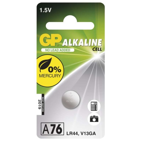 šarminės baterijos  (tabletė) A76 GP ALKALINE 1,5V/110 mAh