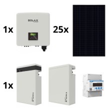 Saulės energ. komplektas: SOLAX Power - 10kWp JINKO + 15kW SOLAX keitiklis 3f + 11,6 kWh baterija