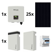 Saulės energ. komplektas: SOLAX Power - 10kWp RISEN Full Black + 10kW SOLAX keitiklis 3f + 11,6 kWh baterija