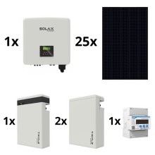 Saulės energ. komplektas: SOLAX Power - 10kWp RISEN Full Black + 10kW SOLAX keitiklis 3f + 17,4 kWh baterija