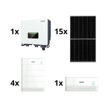 Saulės energ. rinkinys SOFAR Solar - 6kWp JINKO+6kW hibridinis keitiklis 3f+10,24 kWh baterija