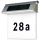 Saulės energija įkraunamas LED namo numeris LED/2x0,07W/2,4V 1200 mAh IP44