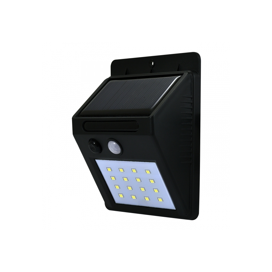 Saulės energija įkraunamas sieninis LED šviestuvas su jutikliu LED/2.2W