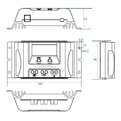 Saulės energijos įkrovimo reguliatorius MPPT MT1550EU 12V/15A