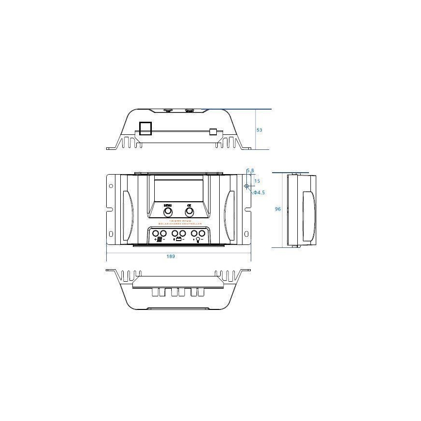 Saulės energijos įkrovimo reguliatorius MPPT MT1550EU 12V/15A