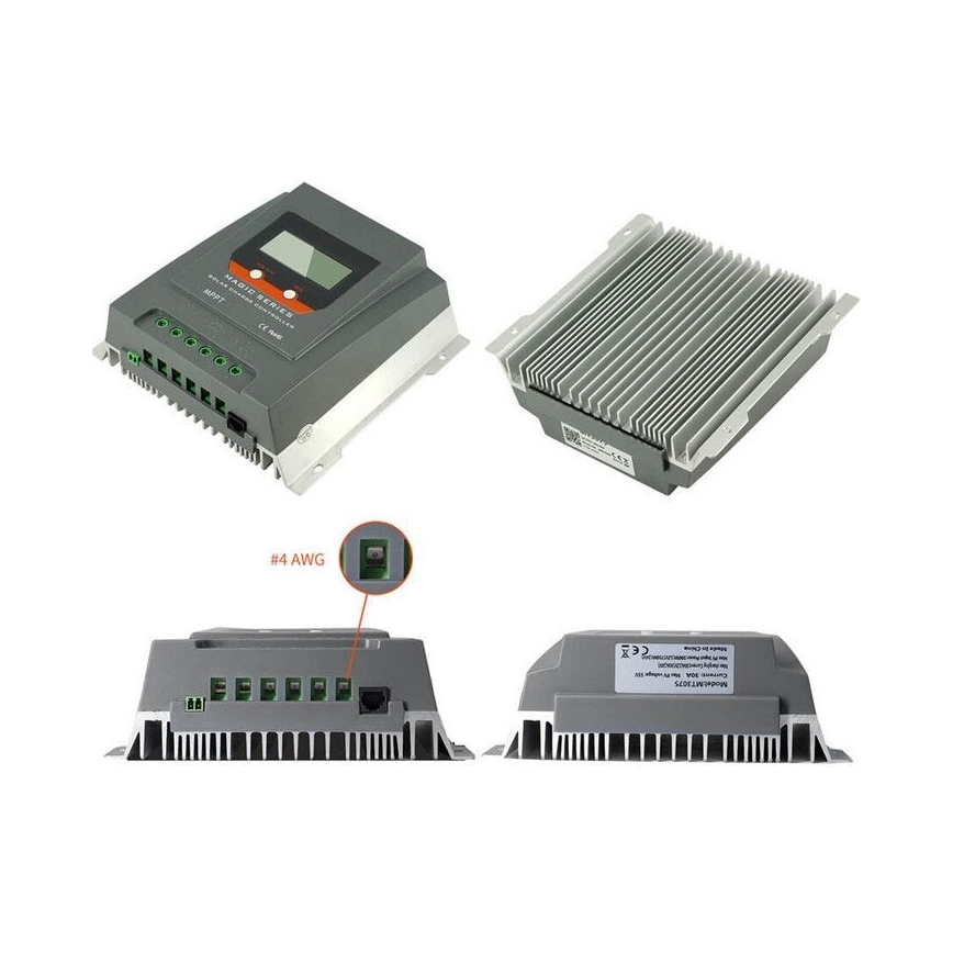 Saulės energijos įkrovimo reguliatorius MPPT MT3075 12/24V/30A