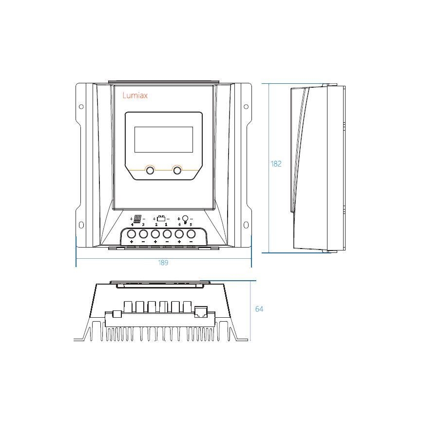 Saulės energijos įkrovimo reguliatorius MPPT MT3075 12/24V/30A