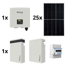 Saulės energijos rinkinys: SOLAX Power - 10kWp RISEN + 10kW SOLAX keitiklis 3f + 11,6 kWh baterija