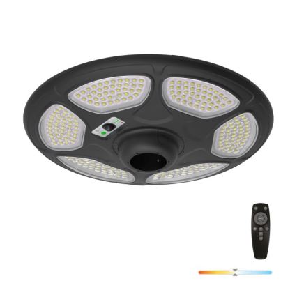 Saulės gatvės lempa su LED ir jutikliu SOLSUMI LED/25W/3,2V IP54 25000 mAh + nuotolinio valdymo pultas