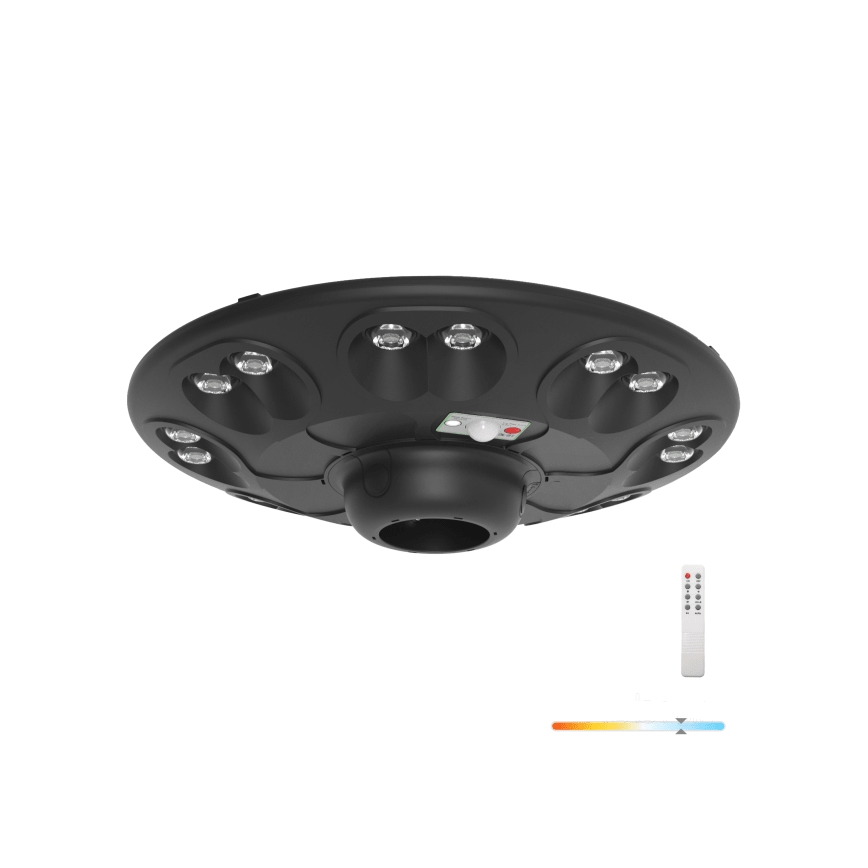 Saulės gatvės lemputė su jutikliu LUVIA LED/15W/3,2V 6500K IP54 5400 mAh + nuotolinis valdymas