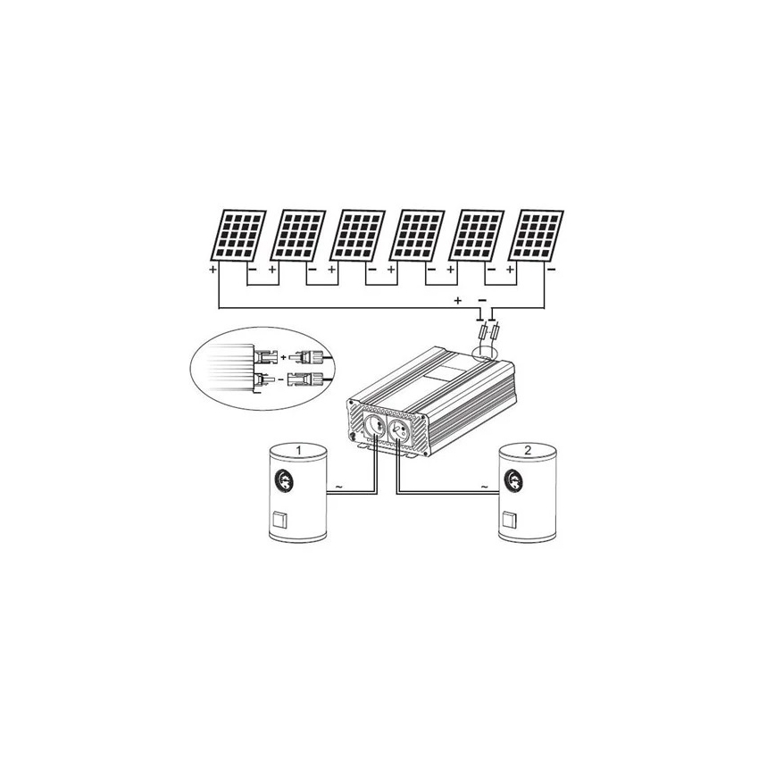 Saulės keitiklis vandens šildymui ECO Solar Boost Evo MPPT-4000 4kW