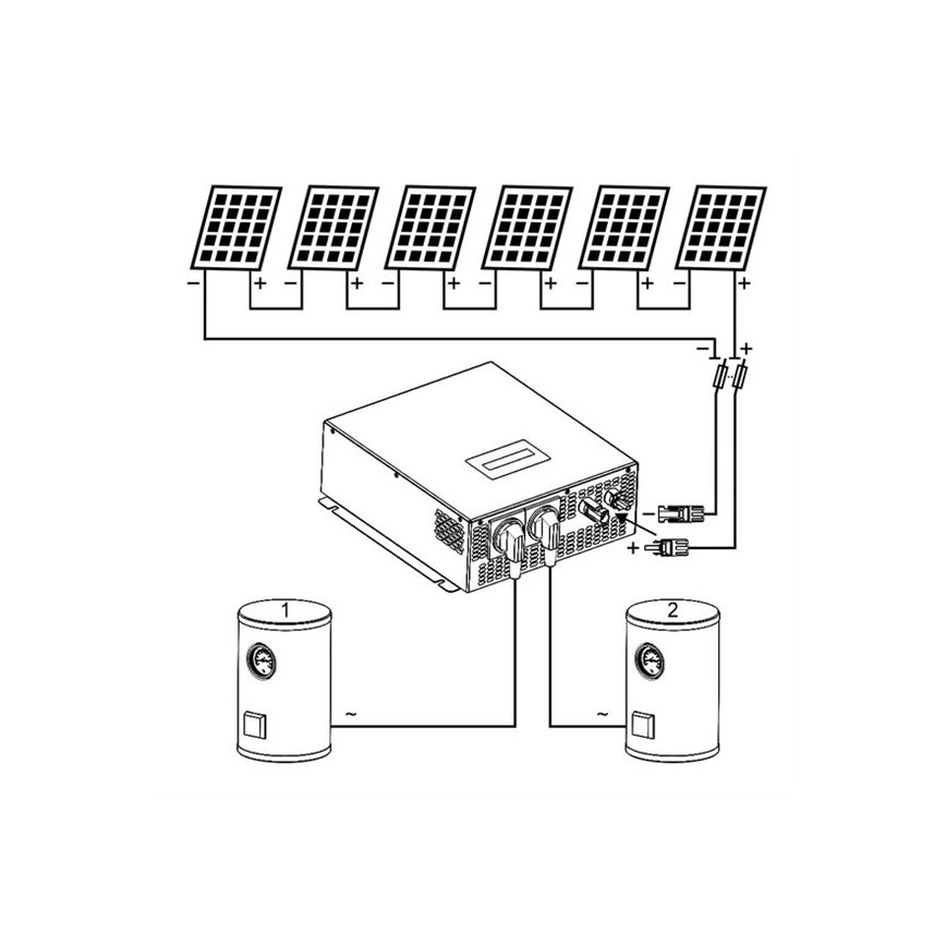 Saulės keitiklis vandens šildymui ECO Solar Boost MPPT-3000 3,5kW PRO