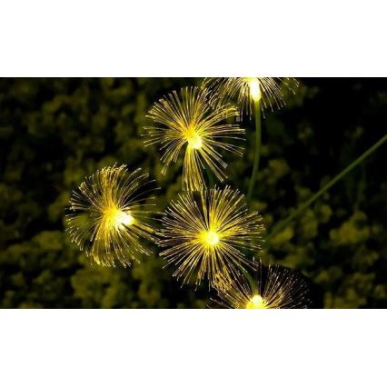 Saulės LED dekoratyvinis šviestuvas su jutikliu 6xLED/1,2V 3000K 77 cm 600 mAh IP44