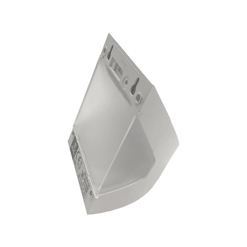 LED saulės sieninis šviestuvas su jutikliu LED/3W/3,7V 3000/4000K 1200 mAh IP54 baltas