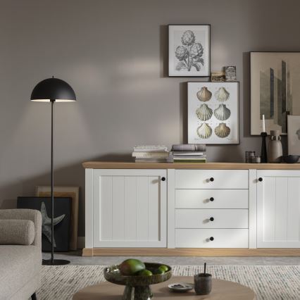 Schöner Wohnen 11727-18 - Grindinė lempa ALI 1xE27/25W/230V juoda