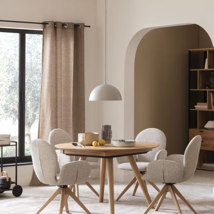 Schöner Wohnen 11728-39 - Pakabinamas šviestuvas ALI ant laido 1xE27/25W/230V Ø 38 cm pilka