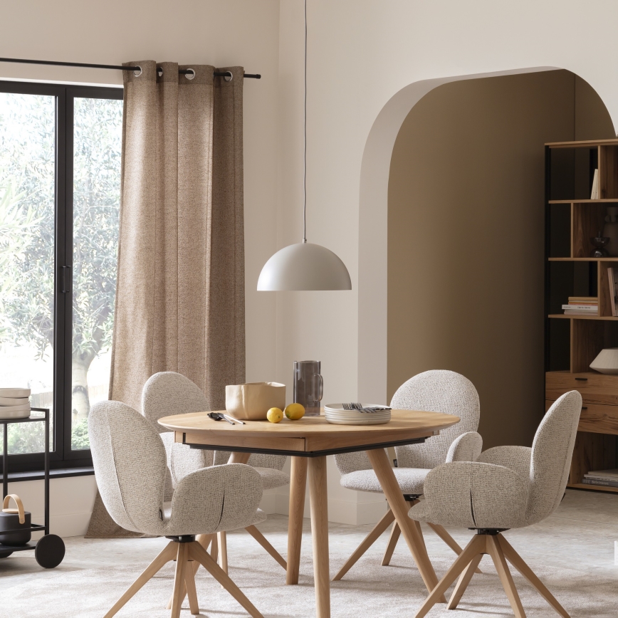 Schöner Wohnen 11728-39 - Pakabinamas šviestuvas ALI ant laido 1xE27/25W/230V Ø 38 cm pilka