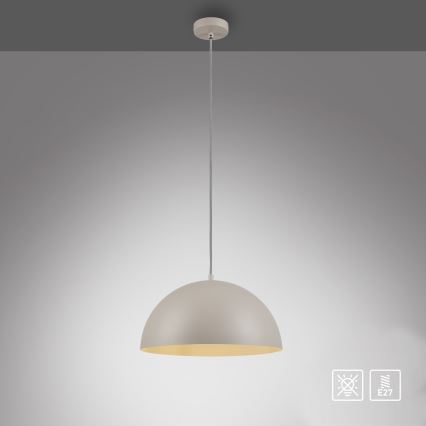 Schöner Wohnen 11728-39 - Pakabinamas šviestuvas ALI ant laido 1xE27/25W/230V Ø 38 cm pilka