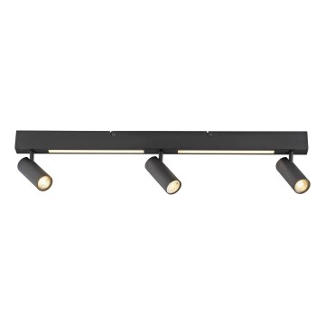 Schöner Wohnen 11794-18 - LED taškinis šviestuvas DANTE 3xGU10/10W/230V + LED/14,4W juodas