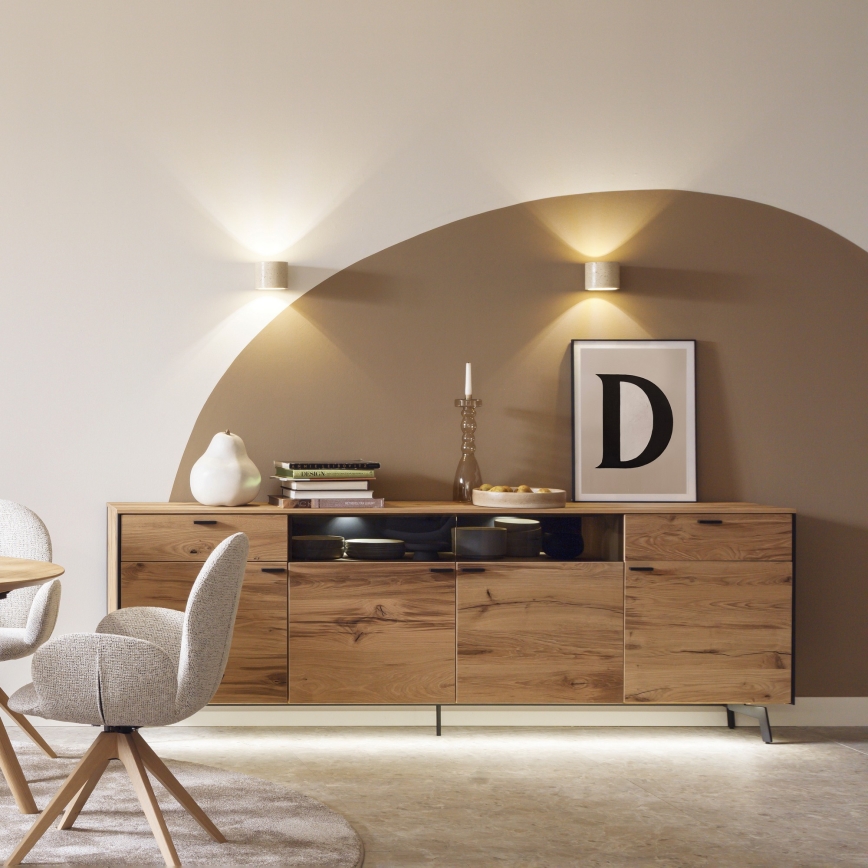 Schöner Wohnen 12542-42 - Betoninis sieninis šviestuvas TRAVENTA 1xG9/10W/230V