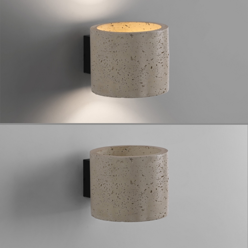 Schöner Wohnen 12542-42 - Betoninis sieninis šviestuvas TRAVENTA 1xG9/10W/230V