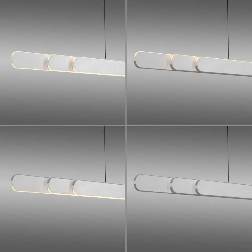 Schöner Wohnen 12577-16 - LED dimeriuojamas pakabinamas šviestuvas ant laido ADRIANA ROUND 2xLED/24W/230V 2700/3000/3500/4000/5000K 160 cm balta