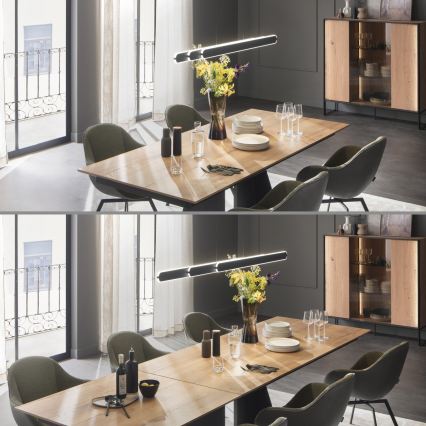 Schöner Wohnen 12577-18 - LED dimeriuojamas pakabinamas šviestuvas ADRIANA ROUND ant laido 2xLED/24W/230V 2700/3000/3500/4000/5000K juodas