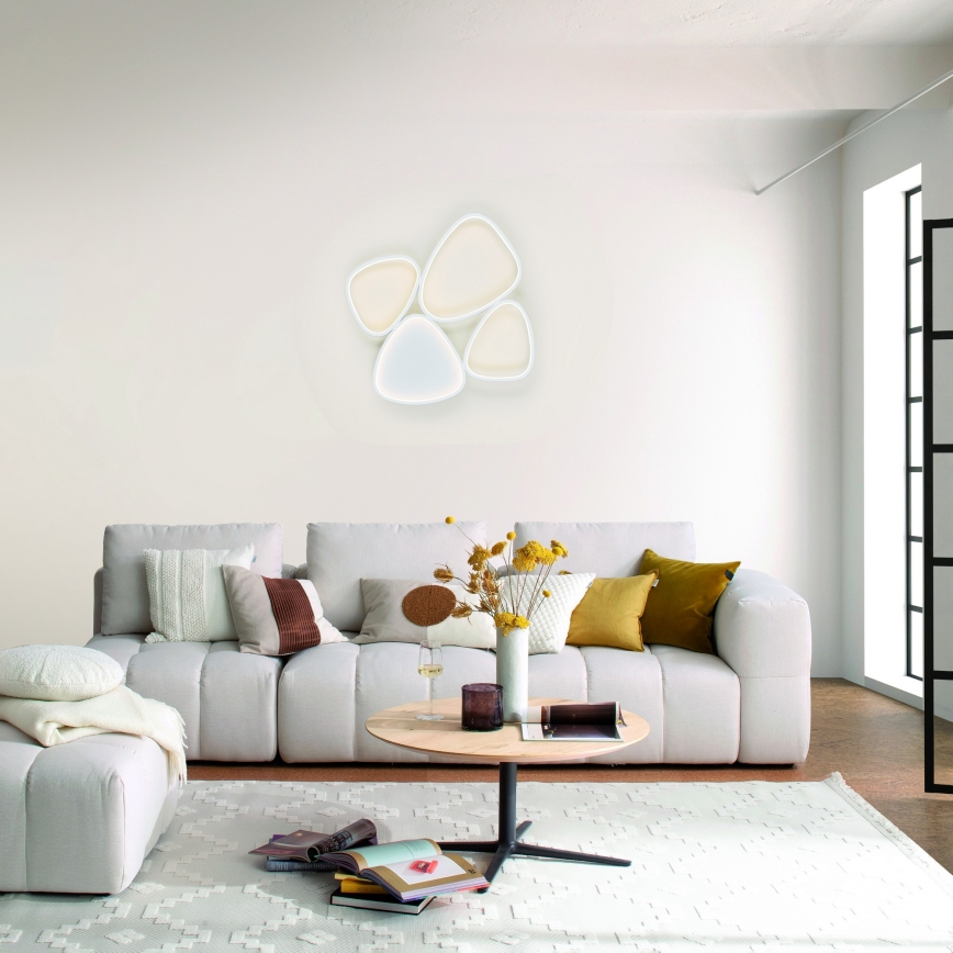 Schöner Wohnen 14038-16 - Reguliuojamas LED lubinis šviestuvas PEBBLES LED/35,5W/230V balta