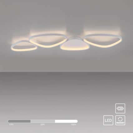 Schöner Wohnen 14039-16 - Dimeriuojamas lubinis LED šviestuvas PEBBLES LED/35,5W/230V balta