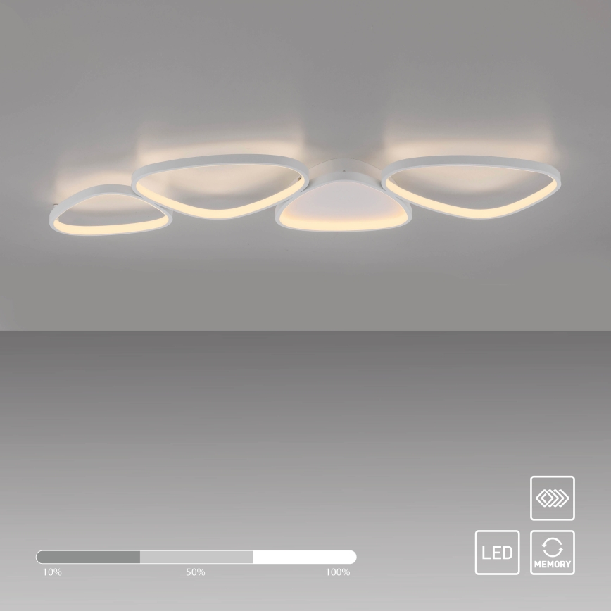 Schöner Wohnen 14039-16 - Dimeriuojamas lubinis LED šviestuvas PEBBLES LED/35,5W/230V balta