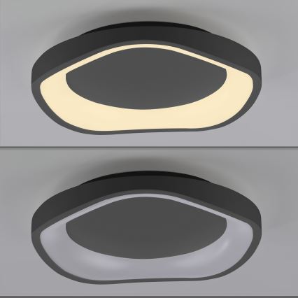 Schöner Wohnen 14233-18 - dimeriuojamas LED lubinis šviestuvas MONTA LED/21W/230V, Ø 40 cm, juodas