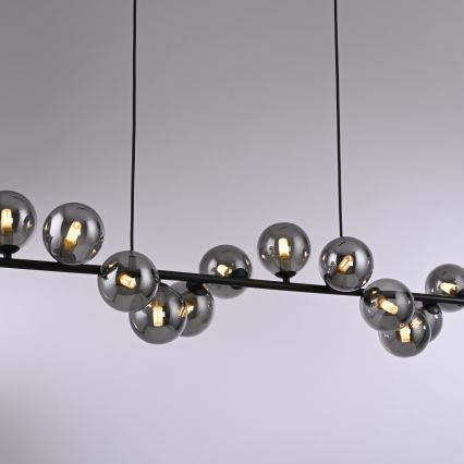 Schöner Wohnen 14504-18 - LED liustra ant troselio DUBAI 13xG9/3W/230V juoda/dūminė