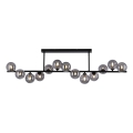 Schöner Wohnen 14505-18 - LED liustra ant strypo DUBAI 13xG9/3W/230V juoda/dūminė