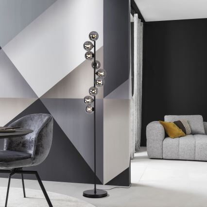 Schöner Wohnen 14506-18 - LED grindinė lempa DUBAI 9xG9/3W/230V juoda/dūminė