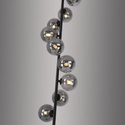 Schöner Wohnen 14506-18 - LED grindinė lempa DUBAI 9xG9/3W/230V juoda/dūminė