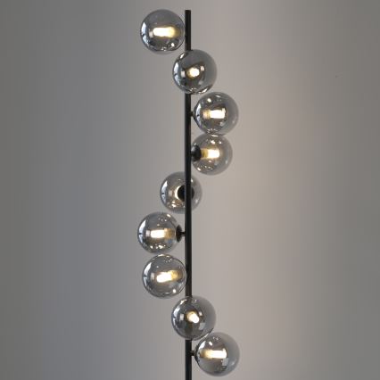 Schöner Wohnen 14506-18 - LED grindinė lempa DUBAI 9xG9/3W/230V juoda/dūminė