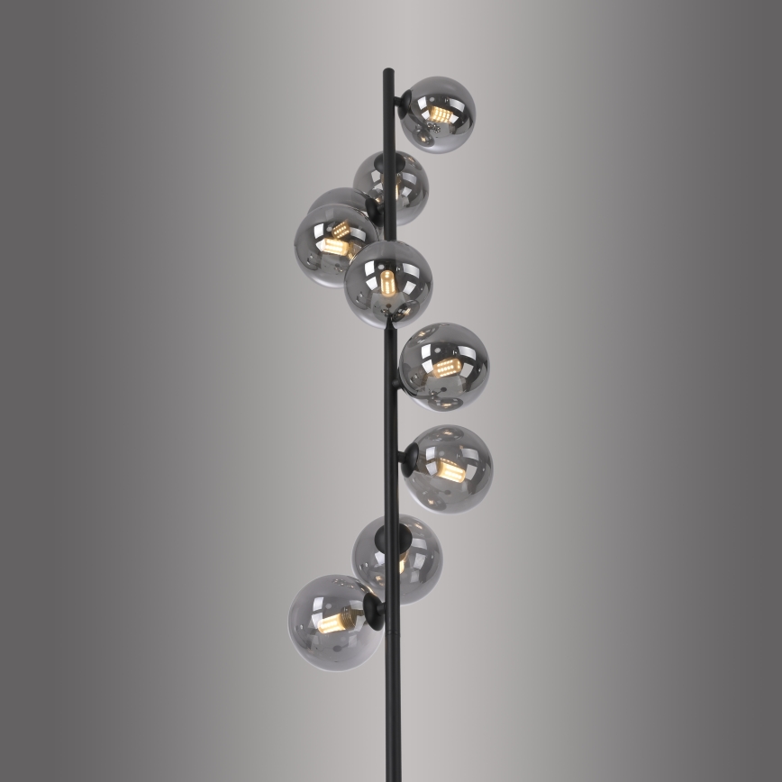 Schöner Wohnen 14506-18 - LED grindinė lempa DUBAI 9xG9/3W/230V juoda/dūminė