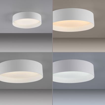 Schöner Wohnen 14593-16 - Reguliuojamas lubinis LED šviestuvas TAVOLI LED/10W/230V 2700-6500K skersmuo 28,5 cm baltas + nuotolinis valdymas