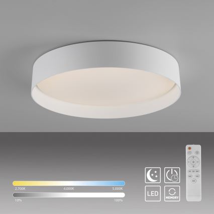 Schöner Wohnen 14594-16 – dimeriuojamas LED lubų šviestuvas TAVOLI, LED 20 W, 230 V, 2700–6500 K, skersmuo 39 cm, baltas, su nuotoliniu valdymu