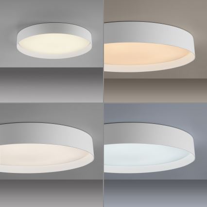 Schöner Wohnen 14595-16 - dimeriuojamas LED lubinis šviestuvas TAVOLI LED/34W/230V 2700-6500K skersmuo 49 cm balta + nuotolinis valdymas