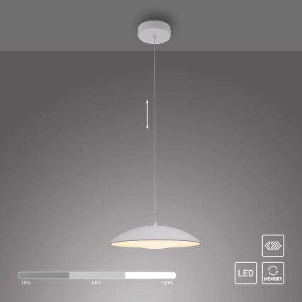 Schöner Wohnen 14606-16 - Dimeriuojamas LED pakabinamas šviestuvas su kabeliu LENTE LED/17W/230V skersmuo 40 cm balta
