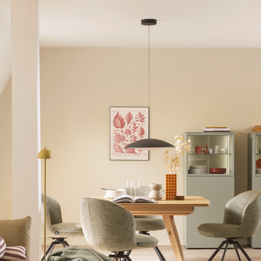 Schöner Wohnen 14606-18 - LENTE LED dimeriuojama pakabinama liustra su laidu LED/17W/230V Ø 40 cm juoda