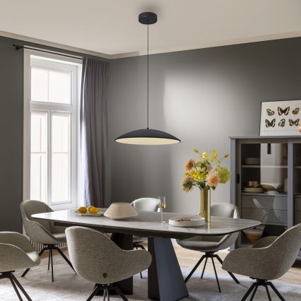 Schöner Wohnen 14607-18 - dimeriuojamas pakabinamas šviestuvas ant laido LENTE LED/23W/230V skersm. 50 cm juodas