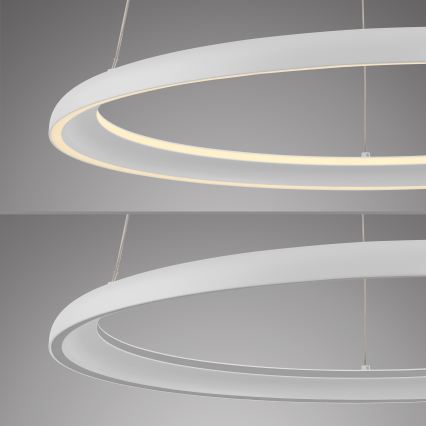 Schöner Wohnen 15570-16 - LED dimeriu reguliuojamas pakabinamas šviestuvas ant laido QUILLO LED/36W/230V Ø 60 cm balta