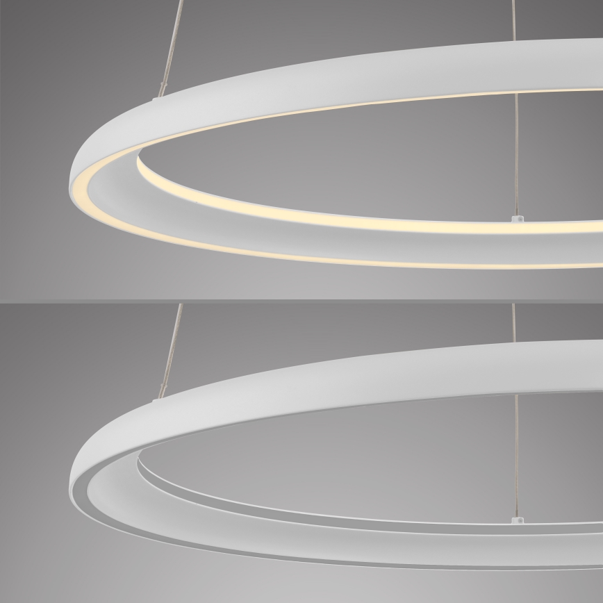 Schöner Wohnen 15570-16 - LED dimeriu reguliuojamas pakabinamas šviestuvas ant laido QUILLO LED/36W/230V Ø 60 cm balta