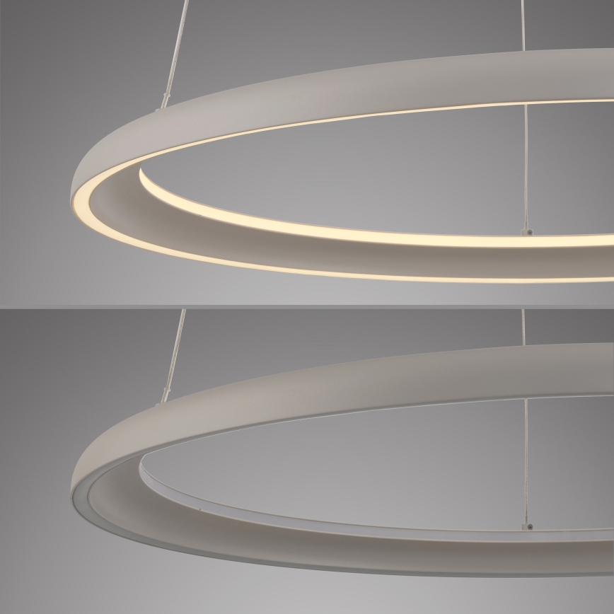 Schöner Wohnen 15570-39 - Pritemdomas LED pakabinamas šviestuvas ant laido QUILLO LED/36W/230V, skersmuo 60 cm, pilka