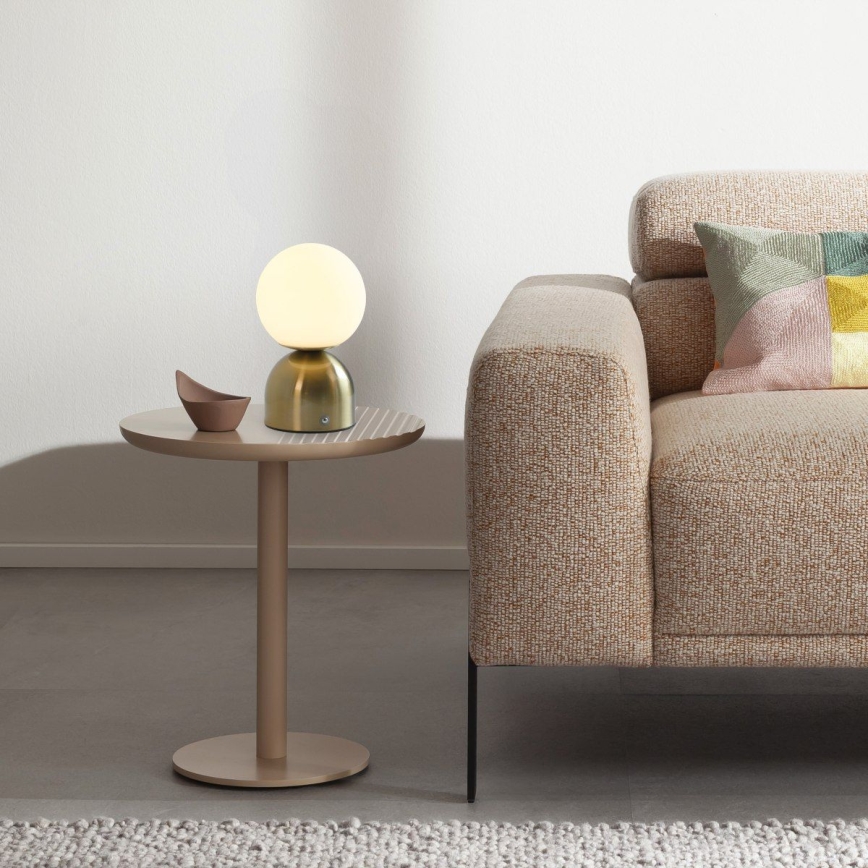 Schöner Wohnen 19218-12 - LED reguliuojama jutiklinė įkraunama stalinė lempa RUDI LED/1,2W/5V 3000-6000K 1200 mAh auksinė