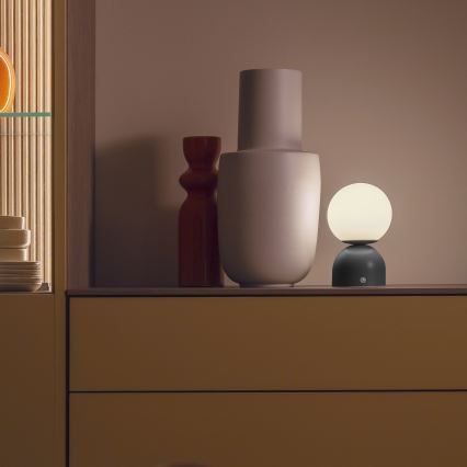 Schöner Wohnen 19218-18 - LED reguliuojama jutiklinė įkraunama stalinė lempa RUDI LED/1,2W/5V 3000-6000K 1200 mAh juoda