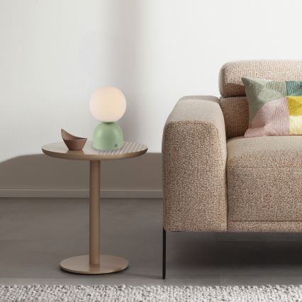 Schöner Wohnen 19218-43 - dimeriuojama jutiklinė įkraunama stalinė lempa RUDI LED/1,2W/5V 3000-6000K 1200 mAh žalia